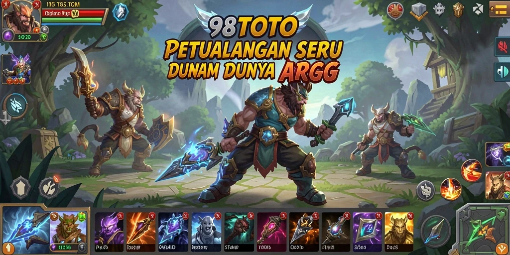 Screenshot gameplay ARPG yang menampilkan pertarungan seru di 98TOTO.