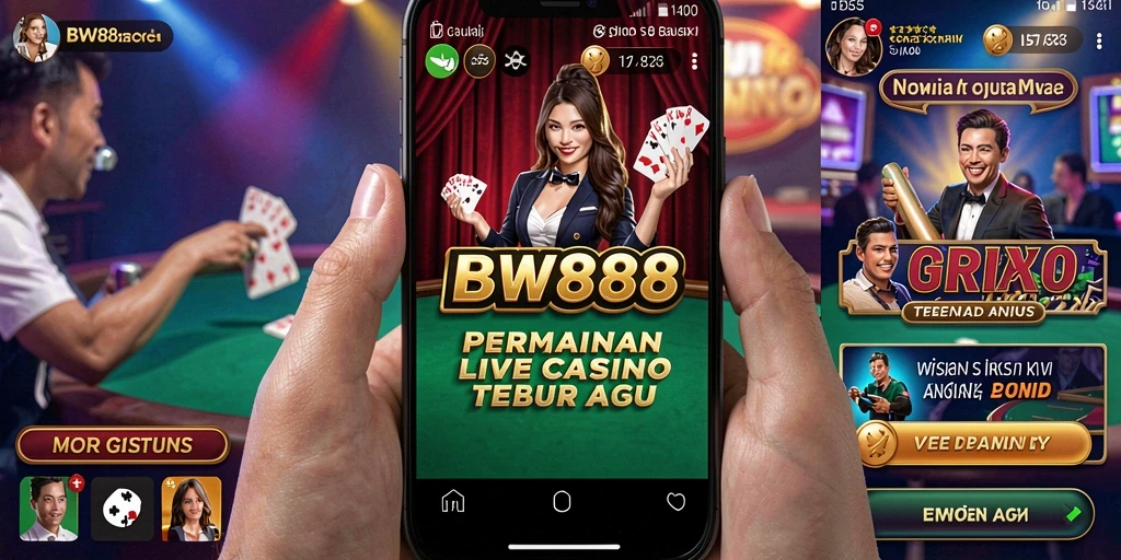Tangkapan layar gameplay Live Casino BW888 yang mendebarkan.