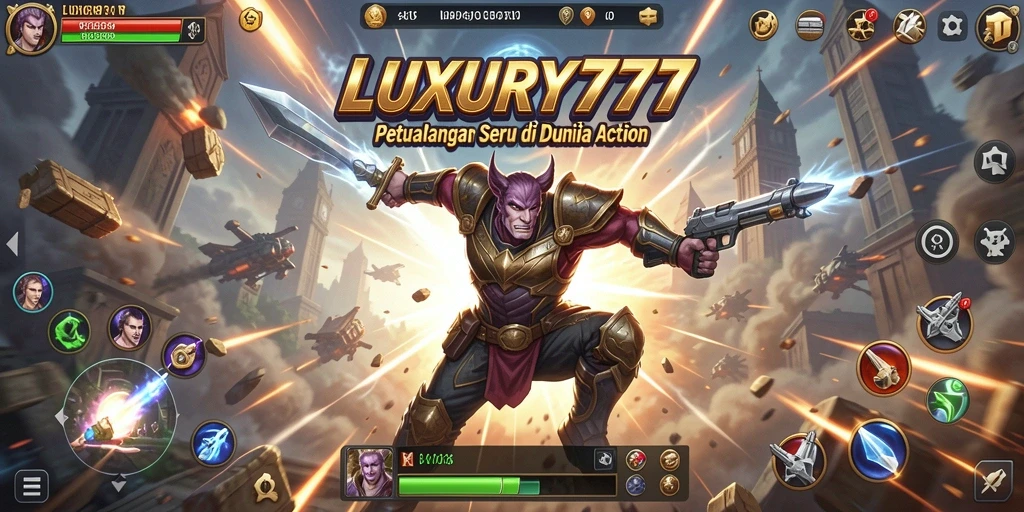 Tangkapan layar gameplay LUXURY777 yang mendebarkan dengan aksi seru.