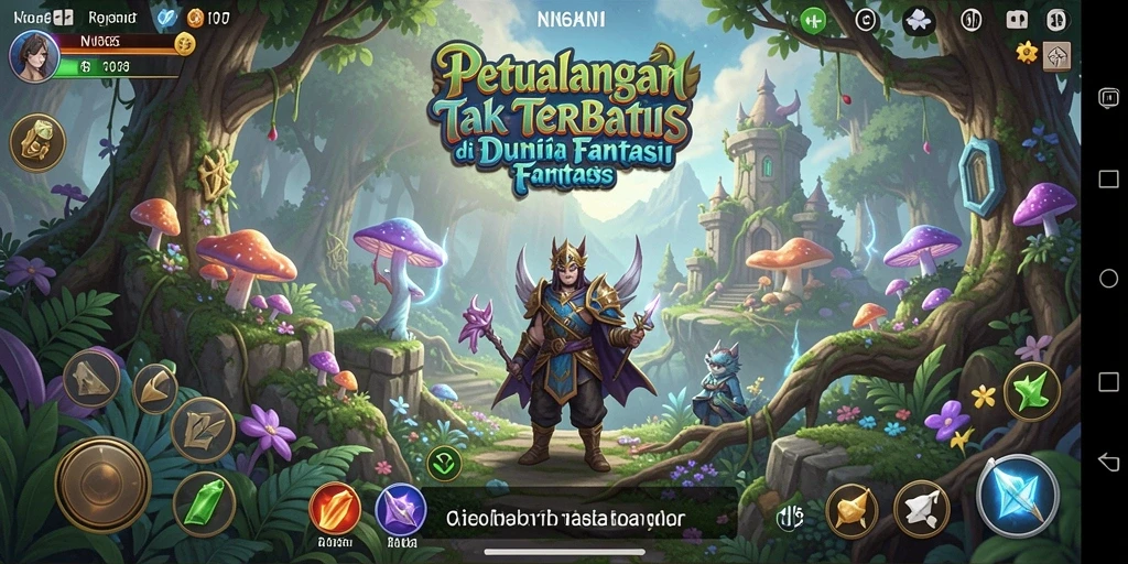 Screenshot utama N06 menunjukkan aksi seru dalam petualangan fantastis.