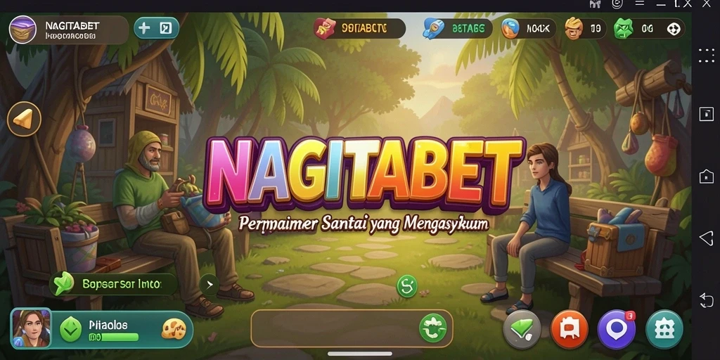 Tampilan gameplay NAGITABET yang penuh warna dan menarik.