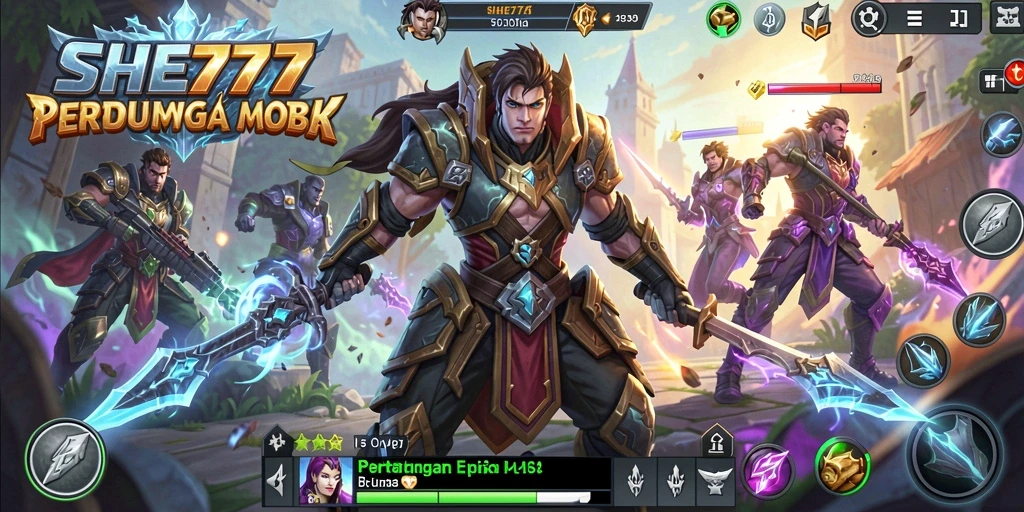 Screenshot gameplay menunjukkan aksi seru dalam dunia MOBA.