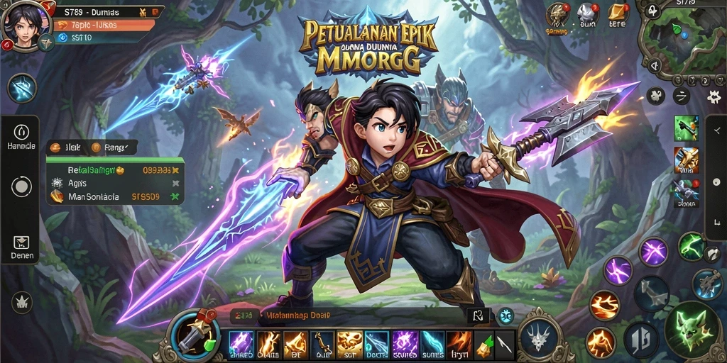 Screenshot ST789 menampilkan pemain beraksi dalam pertempuran epik MMORPG.