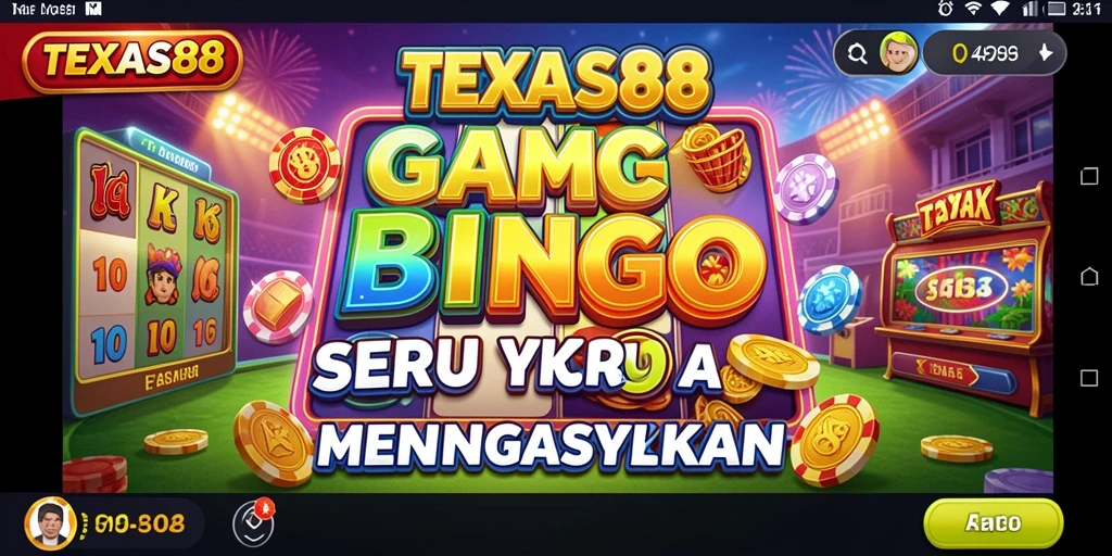 Tampilan gameplay seru Bingo di TEXAS88.