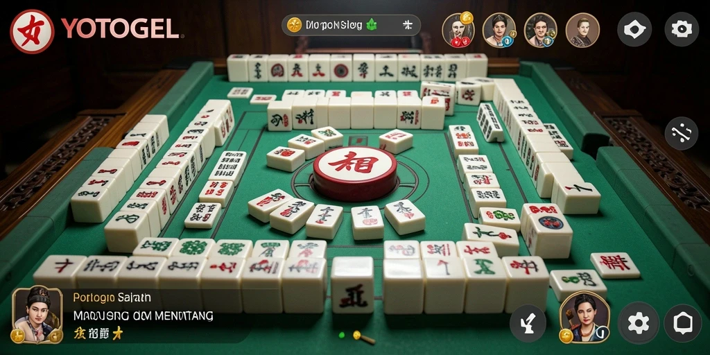 Tampilan gameplay Mahjong yang menarik dan menantang.